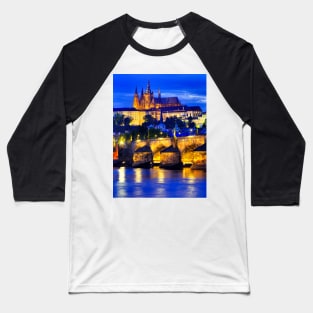 Prague sunset Baseball T-Shirt